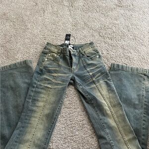Fashion Nova Blue Distressed Jeans